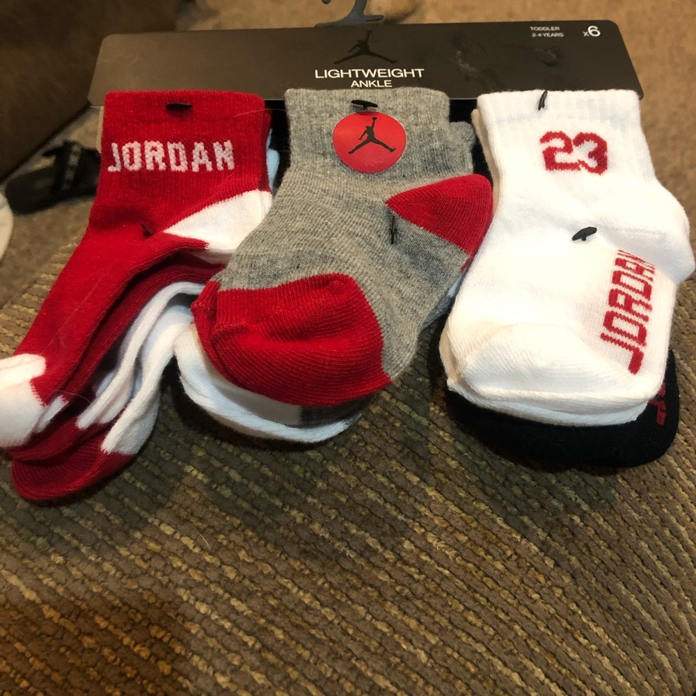 Jordan Jumpman 6 Pair Boys Socks Assorted